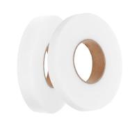 DIYEAH 2 rouleaux Bande Thermocollante Double Face pour Couture Ruban Adhésif Ourlet sans Couture pour Vêtements Blanc Réparation Textile Pratique et Durable
