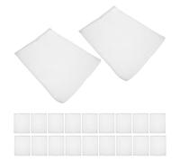 DIYEAH 20 Paquet Filtrants en Polyester pour Aquarium, Filet Blanc à Mailles Fines, Résistants la Déchirure, Adaptés pour Charbon Actif et Médias Filtrants Bassins et Aquariums