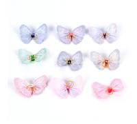 DIYEAH 20 pièces Accessoires Nœuds pour Cheveux de Chiens et Chats Élastiques Colorés Multi-usages pour Toilettage et Coiffure Animaux de Compagnie