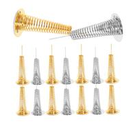 DIYEAH 20 Pièces Base pour Figurines à Ressort pour Jouets à Tête Oscillante Support de Socle DIY Compatible pour Décoration Tableau de Bord et Artisanales