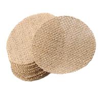 DIYEAH 20 Pièces Décorations de Noël Jute Découpées Ornements à Suspendre pour Arbre de Noël Décor Vintage pour Fêtes et Mariages