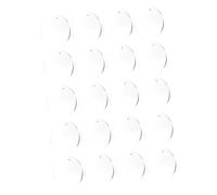 DIYEAH 20 pièces Ébauches Rondes Acryliques Transparentes pour Porte-clés DIY Disques Vierges pour Artisanat et Décoration