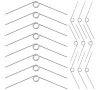 DIYEAH 20 Pièces Ensemble de Ciseaux à Élaguer en Fer Argenté Forme en V Portable et Résistant la Déformation pour Jardinage Extérieur et Taille de Branches