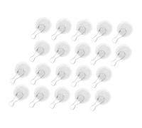 DIYEAH 20 pièces Lot de Crochets Plafond Auto-adhésifs Transparents Résistants et Amovibles avec Boucle de Suspension Crochets Adhésifs Solides pour Plantes Décorations et Petits Objets