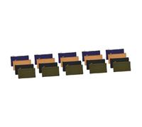 DIYEAH 20 Pièces Lot de Pochettes Outils Toile Oxford Durables avec Fermeture Éclair Petites Sacoches pour Organiser Outils de Bricolage Électricien Jardinier Résistant à Usure Design