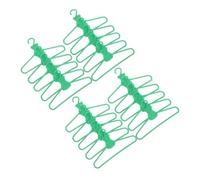 DIYEAH 20 Pièces Mini Doll House Hangle Ornement de Maison de poupée Cintre de poupées Mini décoration de Maison Décoration de la Maison de poupée Plastique Light Green