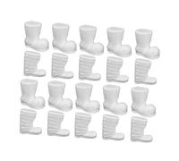 DIYEAH 20 Pièces Ornements de Noël Mousse pour Bricolage Bottes de Noël Diy pour Éducation Préscolaire Décorations Légères et Durables pour Fêtes et Projets Créatifs