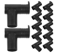 DIYEAH 20 Pièces Pole Joints for Clothes Drying Rack Dual Way Right Angle Corner Connectors Plastic Rod Joints for Indoor and Outdoor Use