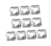 DIYEAH 20 pièces Protection Poêle Casserole Réutilisable Papier Aluminium Résistant Chaleur Couvre Brûleur Gazinière Gaz Protection Plan Travail Cuisine Carré