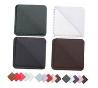 DIYEAH 20 Pièces PU Leather Square Corner Bookmarks Flexible And Page Protectors For Readers Teachers Practical Book Accessories For Reading Lovers
