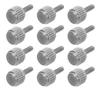 DIYEAH 20 Pièces Vis Moletée Inox Lot Vis à Tête Plate pour Réglage Précis et Verrouillage de Pied à Coulisse Boulons de Mesure Robustes pour Réparation Électronique