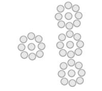 DIYEAH 200 Pièces Cache-vent de Porte Armoire Gris Résistant Plastique Décoratif pour Salle de Bain et Meuble Haut Suspendu Aération Style Chinois pour Ventilation et Organisation