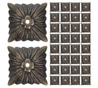 DIYEAH 200 Pièces Clous Décoratifs Vintage en Alliage de Zinc Doré pour Meubles en Bois, Punaises de Canapé Élégantes 21mm, Installation Facile pour Décoration DIY Maison