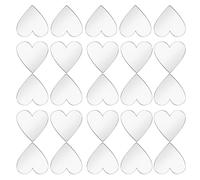DIYEAH 200 Pièces Lot Autocollants Miroir Muraux Cœur Mini Acrylique Décor Autocollant Auto-adhésif pour DIY Chambre Salon Cuisine Décoration Murale Mosaïque