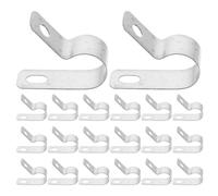 DIYEAH 200 Pièces Pince de Maintien du Cordon R Type 1/4 Pouce en Acier