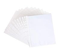 DIYEAH 200 pièces Pochettes Transparentes avec Protège Documents pour Classeurs à Anneaux Protection et Rangement Pratiques pour Bureau École et Usage Personnel