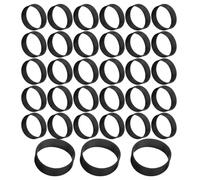 DIYEAH 200pcs Attaches de Câble en Silicone Noir Élastique pour Gestion des Câbles USB et Écouteurs, Solide Bureau et Voyage