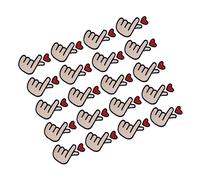 DIYEAH 20pièces Patchs à Broder Pour Vêtements Décorations Pour Sacs Accessoires De Couture Lot