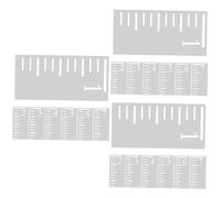 DIYEAH 21pièces Pochoirs De Croissance Pour Garçon Fille Échelle De Mesure Réutilisable Plastique Pour Décoration Murale Et Suivi