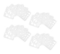DIYEAH 24 Pièces Ensemble de Pochoirs Géométriques Réutilisables en Pet Léger et Portable Formes Carrée, Triangle et Hexagone pour Fournitures Scolaires à Domicile et Activités Créatives