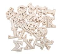 DIYEAH 24 Pièces Lettres Grecques Double Couche Décor pour DIY Peinture et Artisanat Décoration Murale Maison