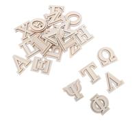 DIYEAH 24 Pièces Lot de Lettres Grecques Lettres Massif à Peindre pour Projets DIY Décoration Murale et Art Mural