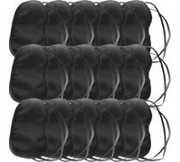 DIYEAH 24 Pièces Masque de Sommeil Yeux, Bandeau de Sommeil, Polyester Rembourrage en Éponge, Double Élastique, Noir, pour Trains et Hôtels, Léger, pour Bien Dormir