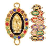 DIYEAH 24 pièces Pendentifs DIY Charms Sainte Vierge Alliage pour Colliers Bracelets Créatifs Accessoires Suspendus Décoratifs pour Bijoux Personnalisés