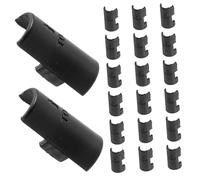 DIYEAH 24pièces Clips Fixation Étagère Fil Pinces Serrage Résistantes Haute Durabilité Installation Facile pour Étagères Métalliques Accessoires Remplacement Pratiques