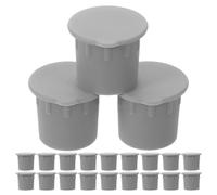 DIYEAH 25 Pièces Bouchons pour Trou de Clôture de Piscine en PVC, | Cache de Trou, pour Gaine de Clôture, Améliore L’aspect, Nettoyage Simple, Usage Sûr