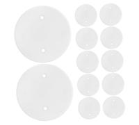 DIYEAH 25 pièces Cache Plafond Octogonal Blanc Plaques de Protection Rondes pour Câbles Couvre Fils pour Éclairage Facile à Installer pour Maison et Bureau Organisation Discrète des Fils
