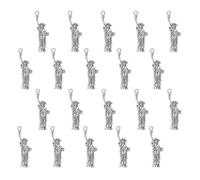 DIYEAH 25 Pièces Pendentif Vintage en Alliage de Zinc Statue Liberté pour | Charm Souvenir Argenté Résistant au Ternissement, Création de Bracelets, Petit Pendentif Décoratif