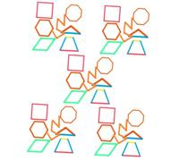 DIYEAH 250 Pièces Bâtonnets de Pédagogie pour Éducation Précoce Outils Enseignement des Mathématiques pour Angles et Triangles