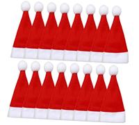 DIYEAH 25pièces Mini Chapeaux de Père Noël Lot de Décorations pour Bouteilles de Vin ou Couverts Accessoires de Noël