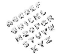 DIYEAH 26pièces Breloque Boule Plate Et Breloque Lettre Plate Perles Pour Bijoux Diy Accessoires De Loisirs Créatifs Décorations De Boucles Oreilles