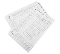 DIYEAH 2pcs Tapis de Bureau pour Technicienne en Onglerie Coussinet Mains pour Nail Art Silicone Blanc Antidérapant Palette D'ongles en Résine Détachable, Atelier et Maison