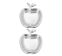 DIYEAH 2pièces Assiettes Inox Sauce et Condiments Acier Inoxydable Petites Coupelles Stables et Faciles à Nettoyer pour Apéritif et Barbecue
