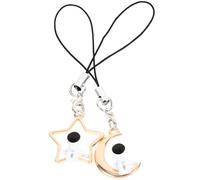 DIYEAH 2pièces Breloque Téléphone Astronaute Élégant Avec Pendentifs Lune Et Étoile Décoration Mobile Polyvalente Et Chic Pour Téléphone Ou Vêtements