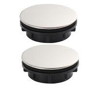 DIYEAH 2pièces Cache-trou Évier Cuisine Acier Inoxydable Couvre Trou Robinet Bouchon Obturation Pour Évier Accessoire De Cuisine Facile à Installer Et Décoratif