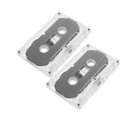 DIYEAH 2pièces Cassette Audio Vierge Artisanale pour Loisirs Créatifs Et Décoration Murale Accessoire De Forme De Cassette