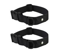 DIYEAH 2pièces Collier pour Chien Réglable Double Collier Anti-Perte avec Pochette pour Traceur Adapté pour Extérieur Noir