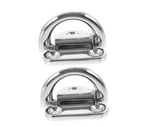 DIYEAH 2pièces Crochet De Traction Acier Ancrage d Arrimage pour Benne De Camion Anneau d pour Arrimage De Remorque Bateau Support Anneau avec Plaque Montage Accessoires Voiture pour