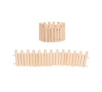 DIYEAH 2pièces Échelle Multifonction Bois pour Hamsters Chinchillas et Cochons Plateforme de Jeu et Exploration Clôture Adaptable pour Cage et Terrarium