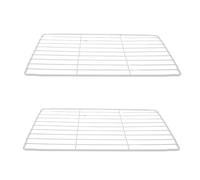 DIYEAH 2pièces Étagère Réfrigérateur Métallique Plateau De Rangement Pour Réfrigérateur Congélateur Séparateur Grillagé Blanc Étagère De Remplacement Pour Organisation Compatible Avec Div