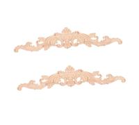 DIYEAH 2pièces Fleur Angle Sculpté Décoration De Porte Applique Européenne pour Meubles Incrustation Massif DIY Décoration De Meubles