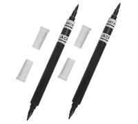 DIYEAH 2pièces Stylo Colorant Alimentaire Double Pointe Pour Décoration De Gâteaux Et Pâtisseries Crayon Édible Pour Desserts Utilisation Facile Fondant Et Biscuits