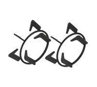 DIYEAH 2pièces Supports De Cuisinière à Gaz Fonte Anneau Rond Pour Wok Support De Table De Cuisson Accessoires De Table De Cuisson Pour Wok Lot