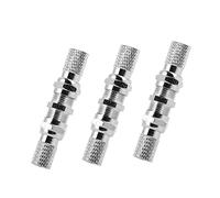 DIYEAH 3 Ensembles Connecteur de Câble Coaxial Type Étanche Prolongateur de Câble TV avec Joint Caoutchouc Résistant Haute Température et Anti-interférences Lot pour Antenne et Box