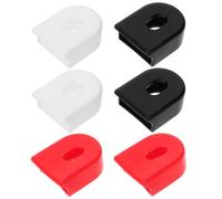 DIYEAH 3 Paires Cache-manivelles de Vélo en Silicone Antidérapant | Installation Facile, Lot, Adapté au Bicycle Crank, Usage Vtt et Vélo Urbain