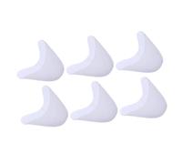 DIYEAH 3 Paires de Couvre-orteils en Gel Silicone Blanc Protection des Orteils Soulagement Réutilisable pour Fournitures de Ballet